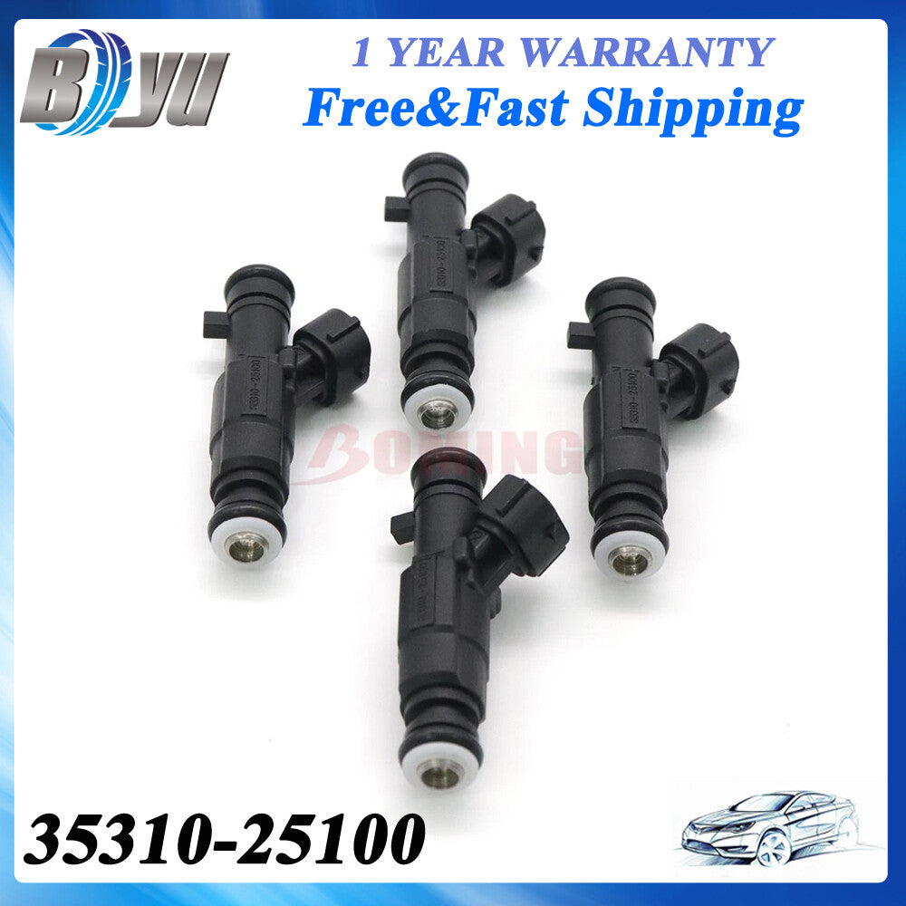 4PCS New 35310-25100 Fuel Injector Nozzle For 1999-2006 for Hyundai SONATA ACCENT