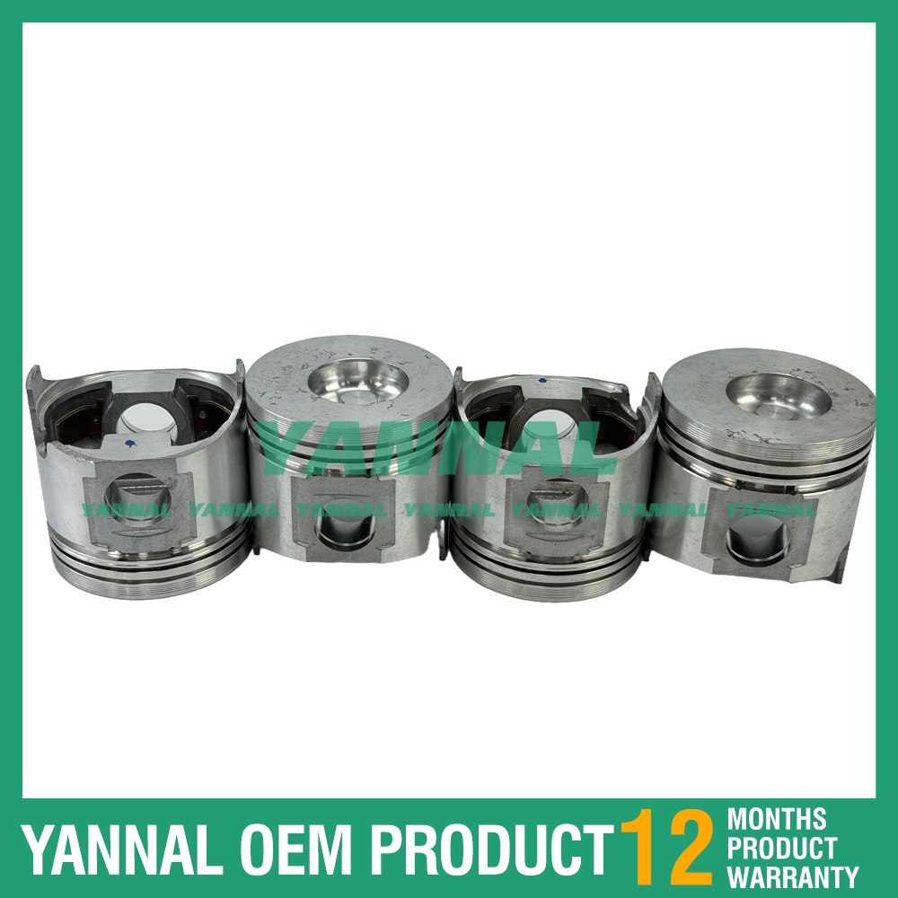 4-piece pack of new spare parts for FAWDE piston STD KD488D engine