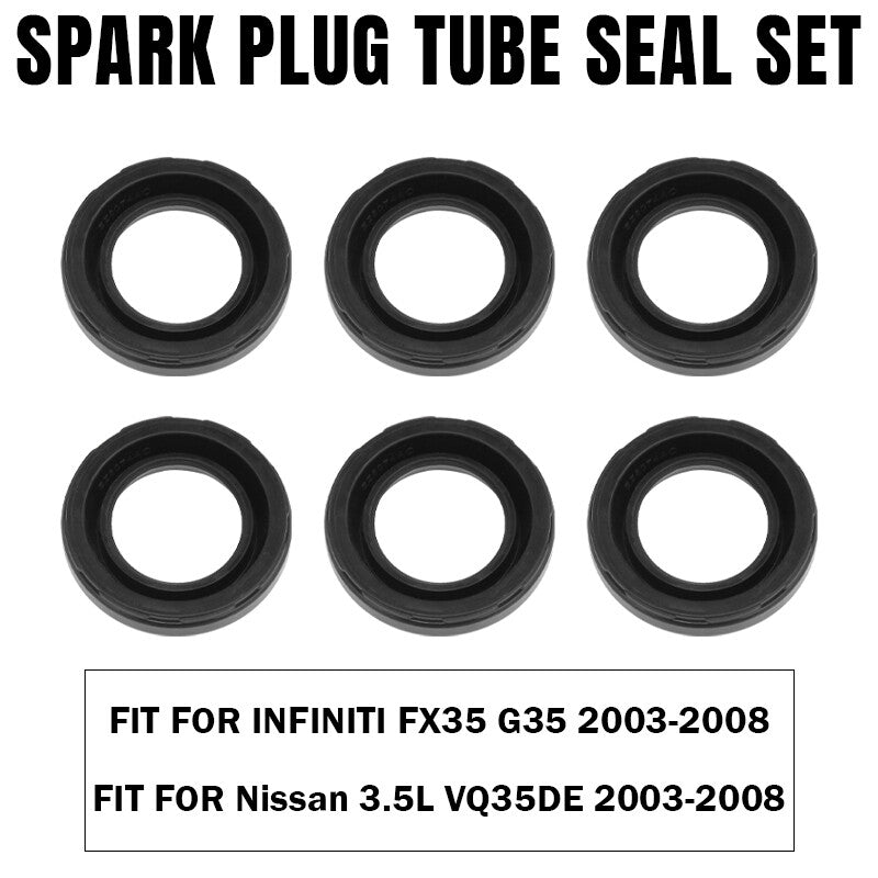 for Nissan Maxima 3.0L 3.5L for Infiniti Spark Plug Tube Seal Set Valve Cover