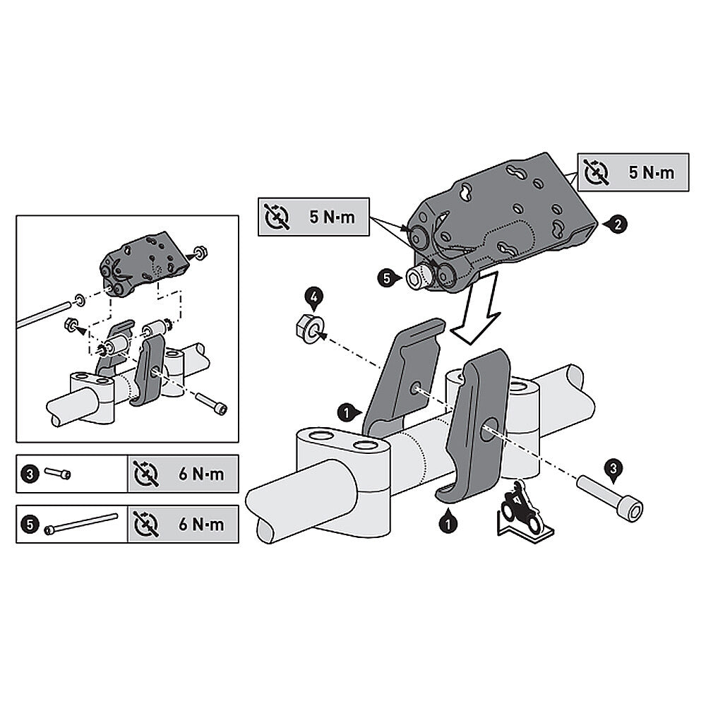 For 22mm Handlebar Universal Phone Motorcycle GPS Mount With Navigation Bracket