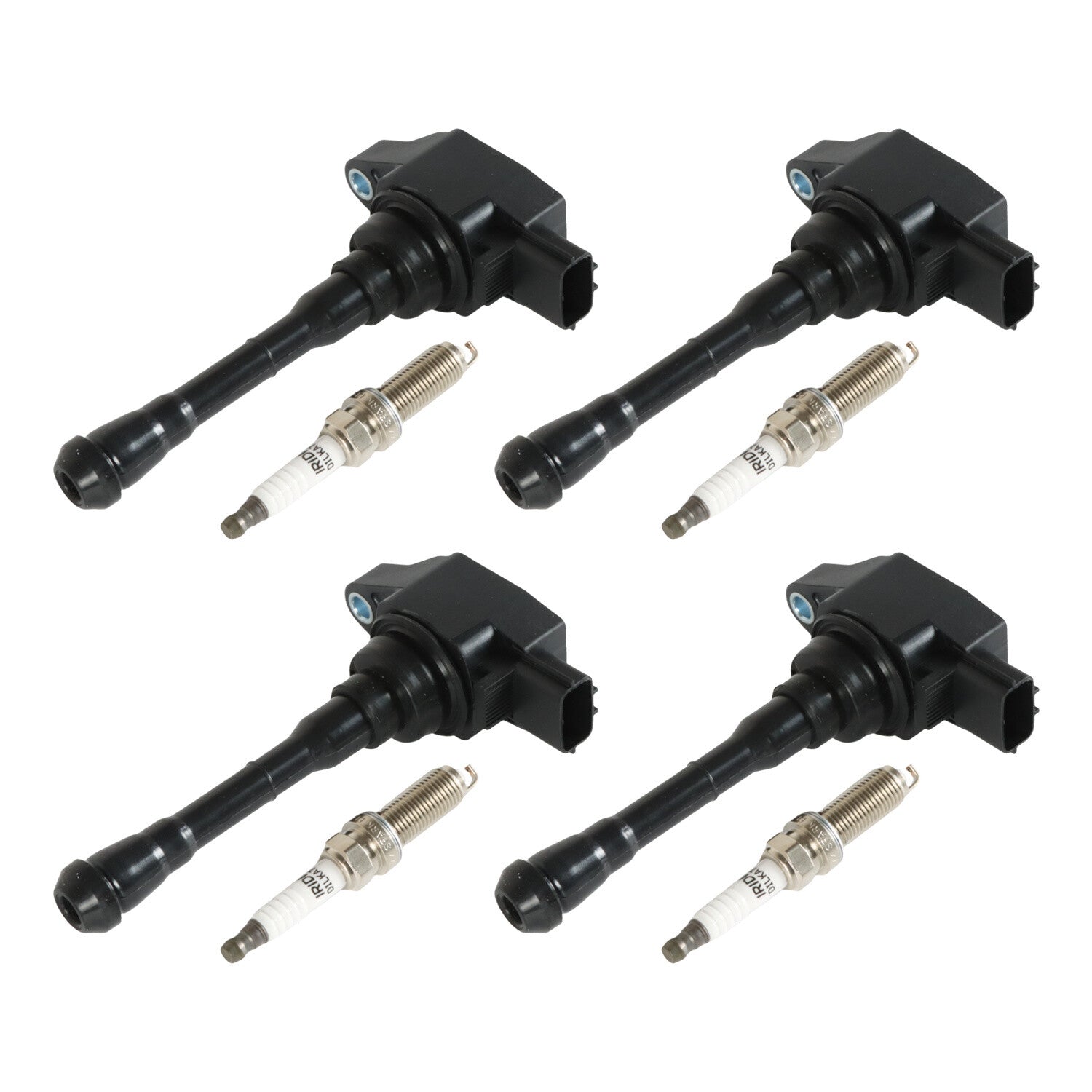 4pcs Ignition Coils+ 4pcs Iridium Spark Plug for 2011-2017 Juke L4 UF659+91215