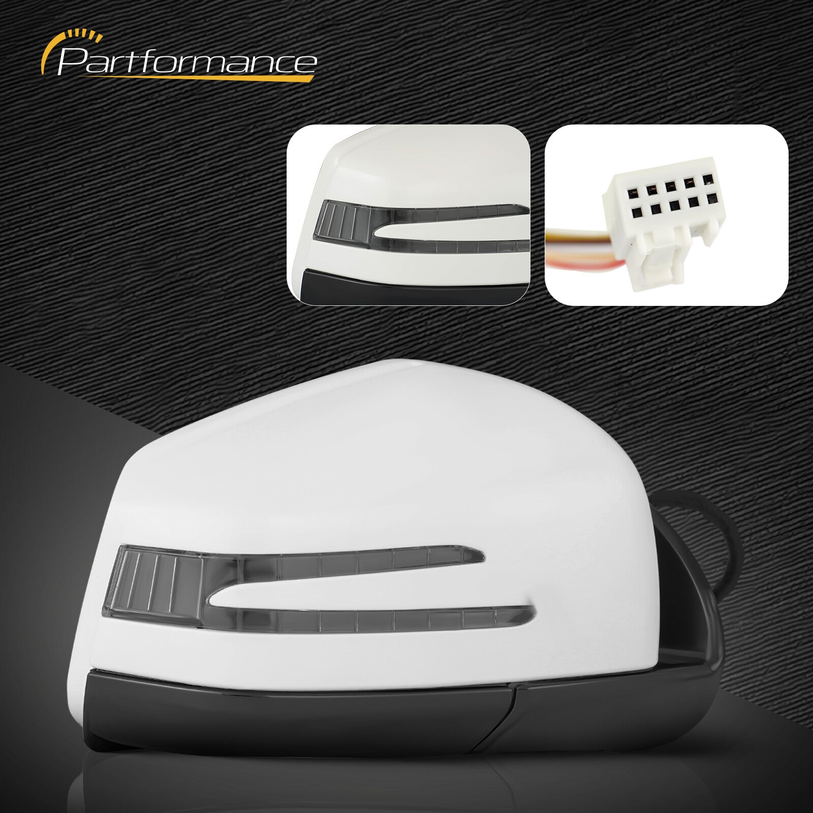 for Mercedes ML-Class GL-Class 2011/2012 White Mirrored Passenger Right
