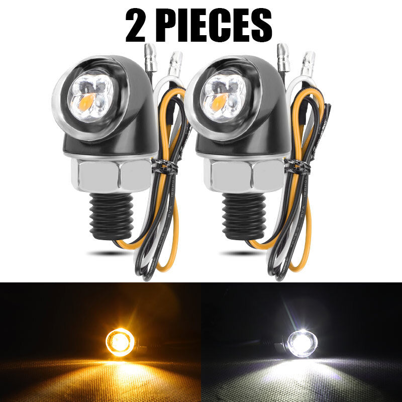2PCS LED Front Motorcycle for Mini Turn Signal Indicator Light Blinker DRL Lamp NEW