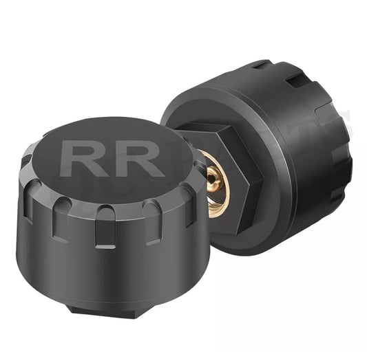 2-pack Bluetooth 4/5.0 Motorcycle Tire Pressure Sensor TPMS Monitoring System