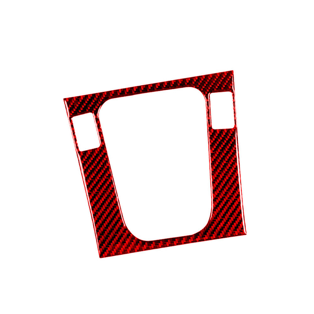 Red Carbon Fiber Shifter Surround Panel Trim Cover for Honda Accord Sedan 03-07