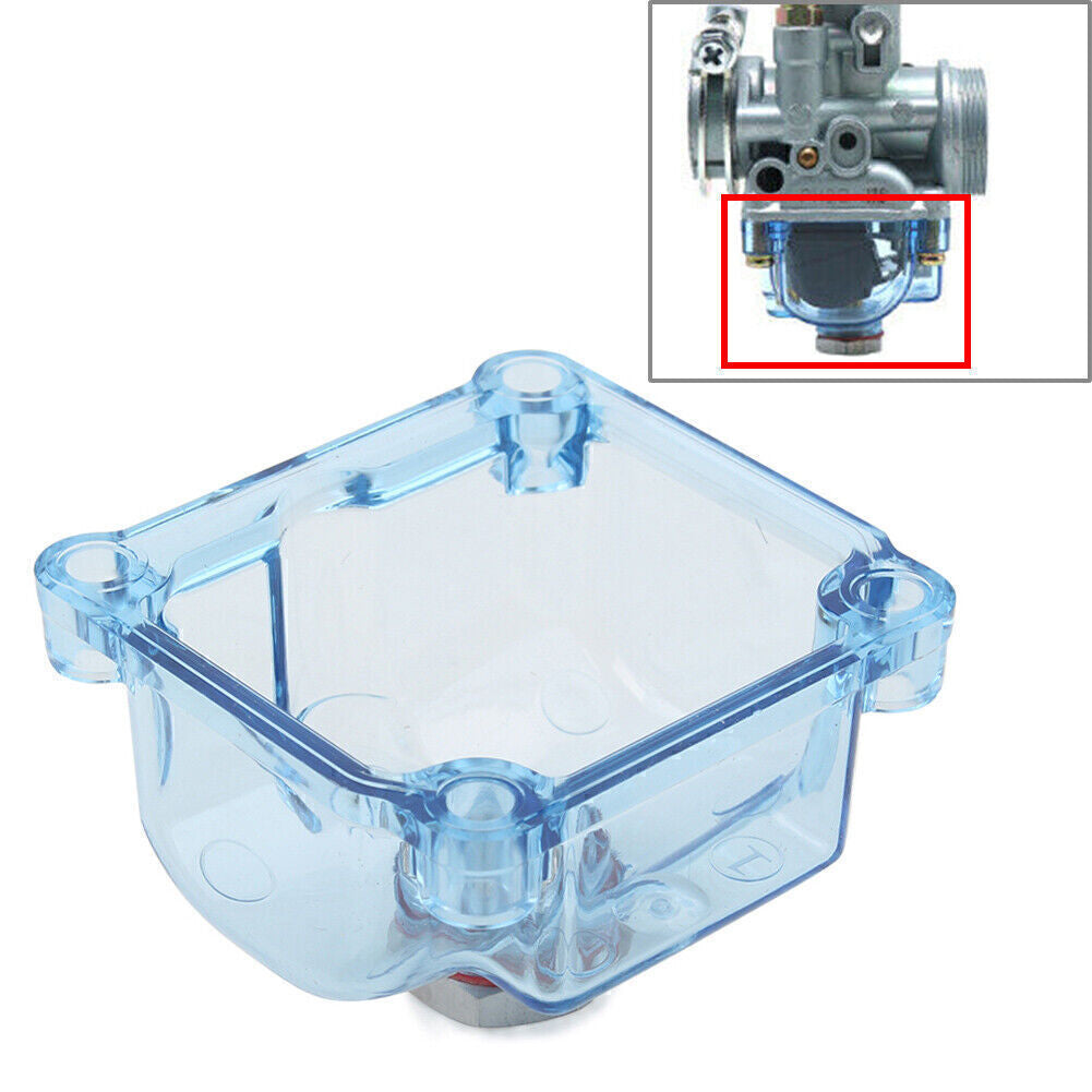 Transparent Carburetor Float Bowl Shell Chamber Fit for PHBG Carb 50cc Blue