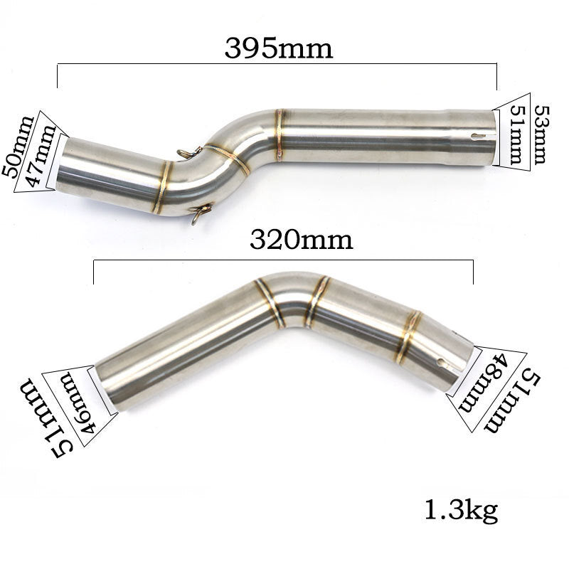 Mid Link Pipe For CBR1000 2004-2007 Stainless Steel Exhaust Connected System