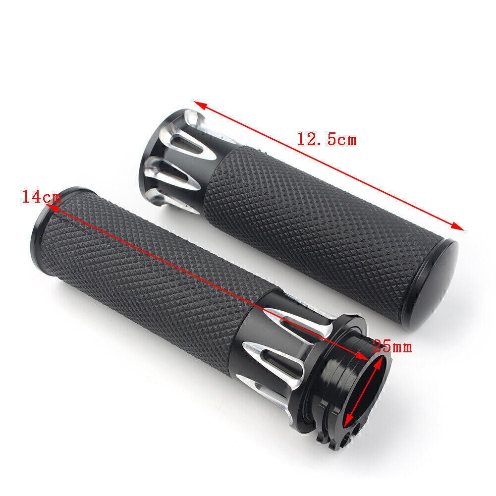 1 CNC Handgriff Griffe Lenker f¨¹r for Harley Touring Street Glide Softail Dyna