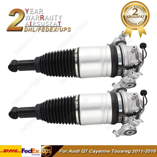 2x Rear Air Suspension Shock Absorbers for Audi Q7 for Cayenne Touareg 2011-2016