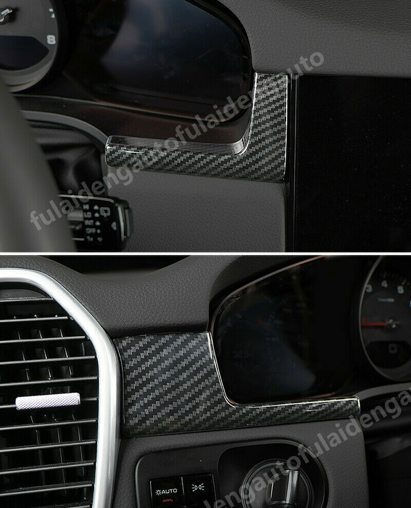 for Porsche for Cayenne 2019-2023 Carbon Fiber LHD Dashboard Panel Decoration Covers