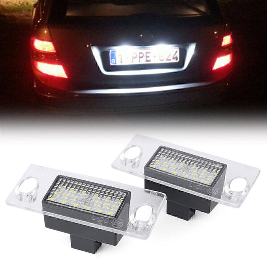 LED Number Car License Plate Light Lamp fit for Audi for A4 B5 1995-2001 White Light Car