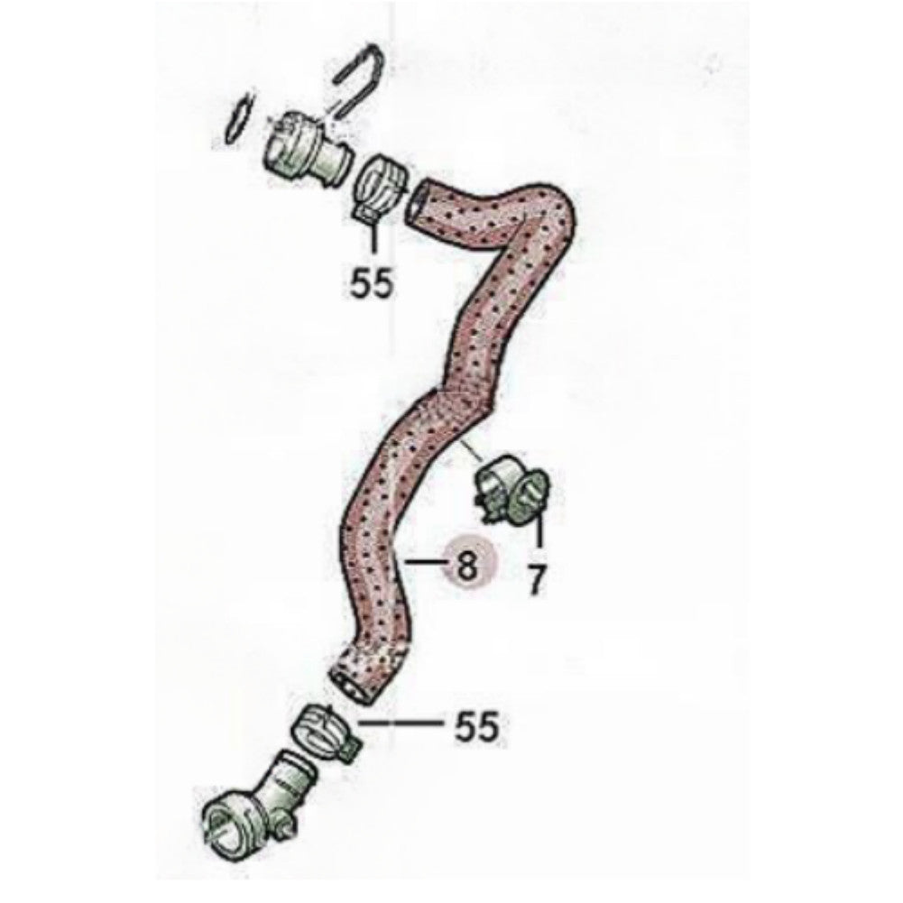 8K0121055AE Coolant Hose for Audi for A4 allroad quattro Avant S4 A4L
