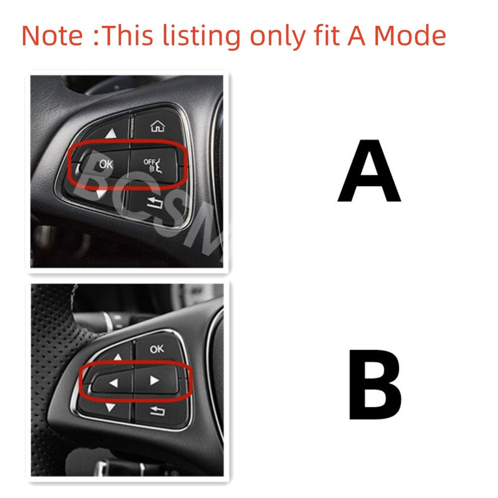 Car Steering Wheel Button Sticker Covers Protector Fit For Clase A 2016-2018