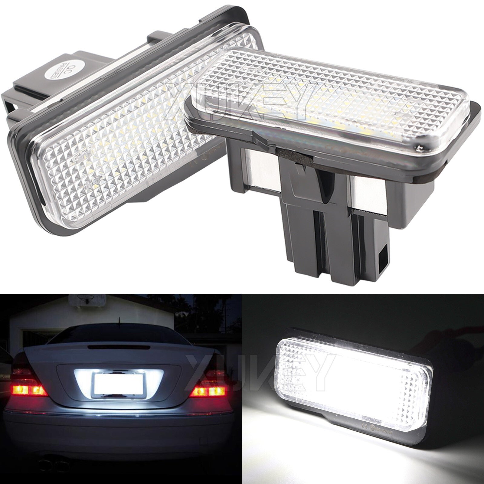 2x license plate lighting LED for Mercedes W203 S203 W211 S211 C219 R171 W209