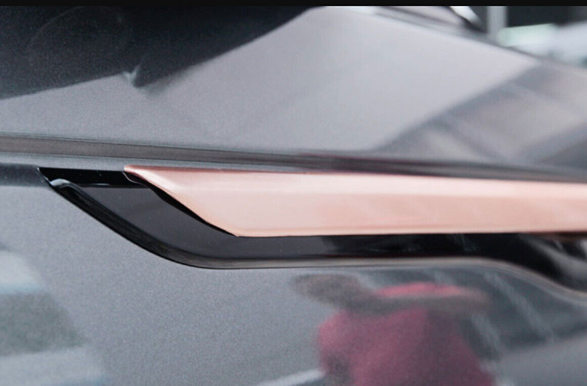 for Range Rover Velar 18-23 Rose Gold Side Fender Air Wing Molding Cover Trim 4P