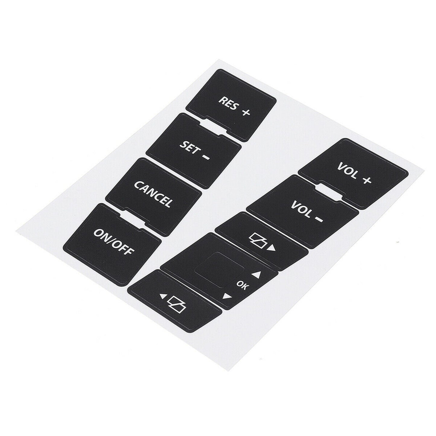 for VW TOUAREG 2004-2009 BUTTON DECALS STICKERS RADIO W NAVIGATION REPAIR SET