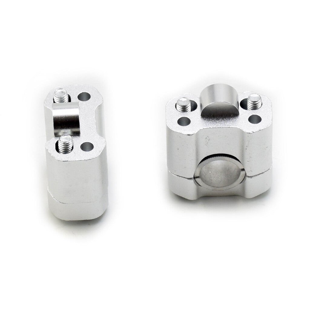 Motorcycle silver Handlebar Riser Bar Mount Handle Clamp 28mm 22mm for YAMAHA