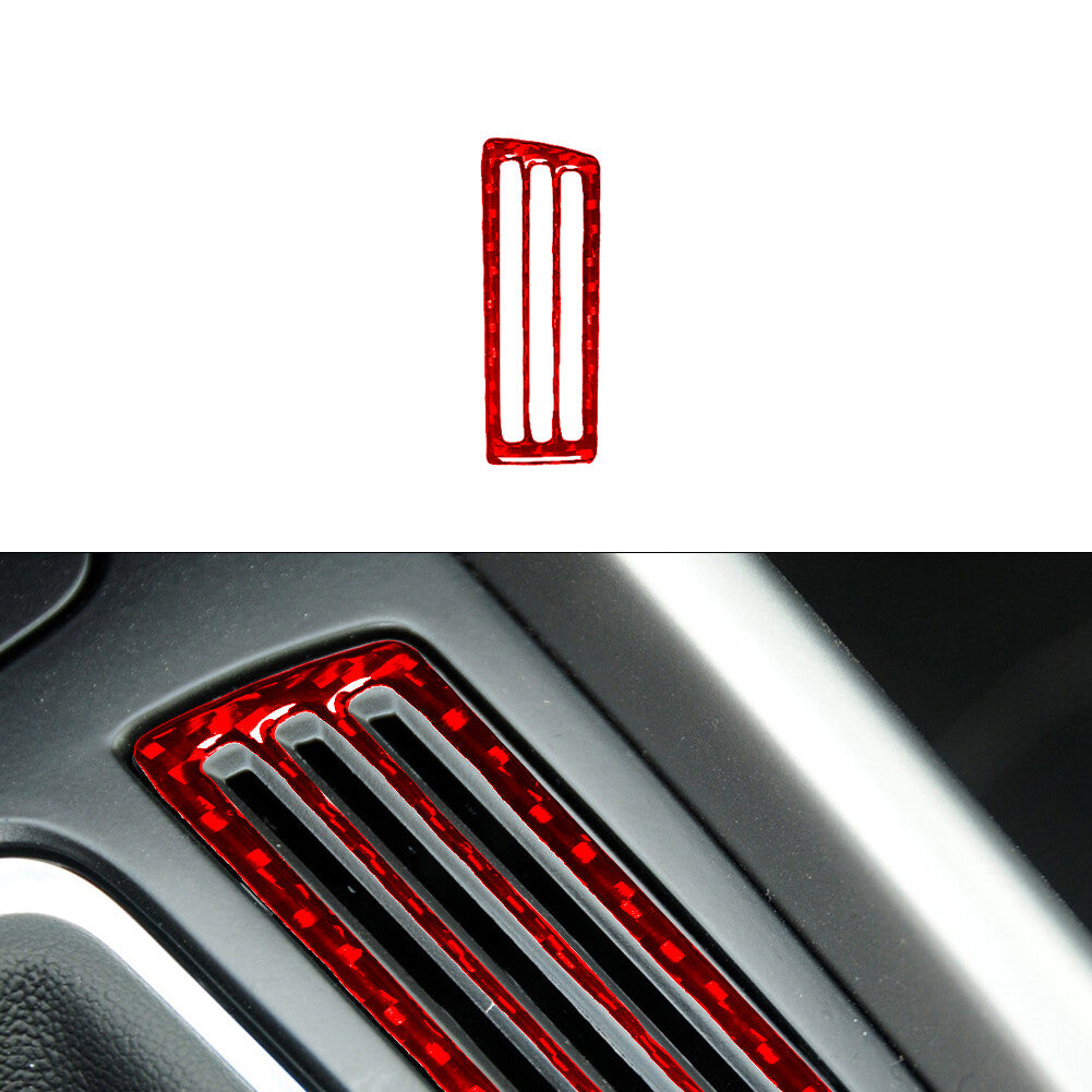 for Audi Q5 2009-2017 Red Transmission Control Trim Cover Decor Carbon Fiber