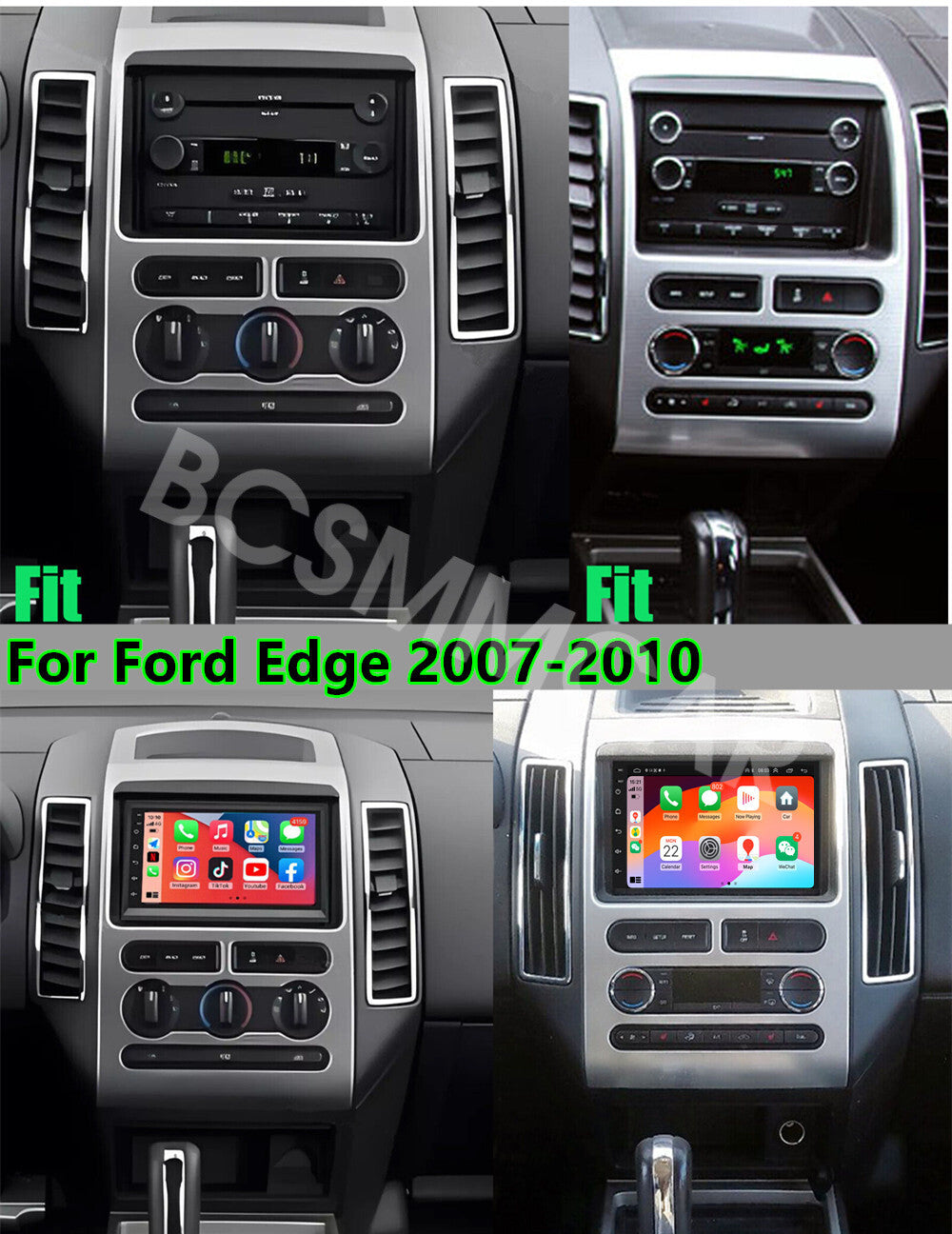 7 Fit For 2007-2010 for Ford Edge Android 13 Car GPS Navi Radio Stereo RDS 2+32G