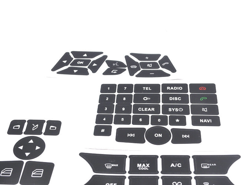 Steering Window Navigation Radio Button Repair Sticker for Mercedes W204 W212 CE