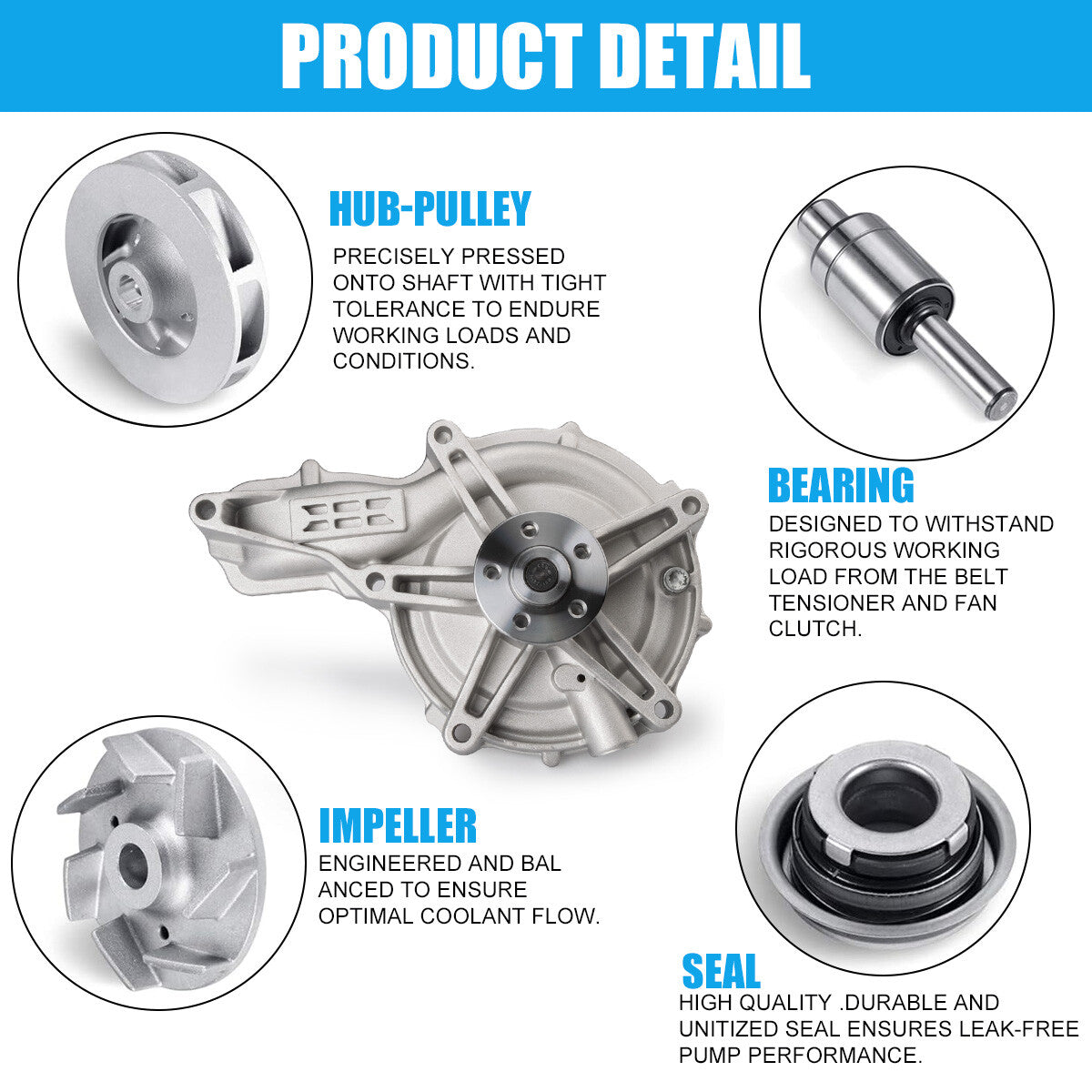 85109694 20744939 For PAI 801131E for Volvo D11 D13 D16 for MACK MP7 MP8 Water Pump NEW