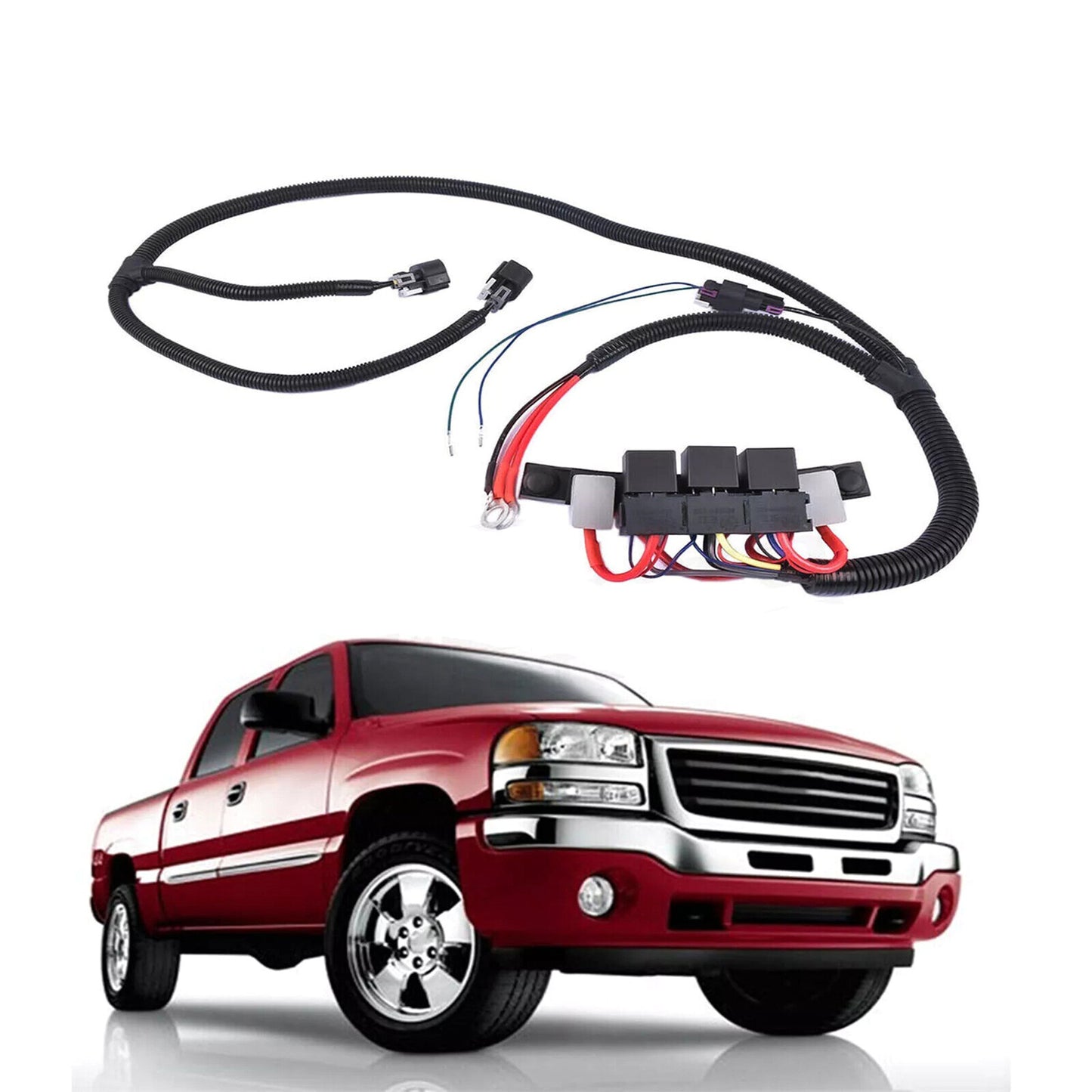 Stand Alone Electric Fan Harness 674-00923 Fit for Chevy Silverado Tahoe