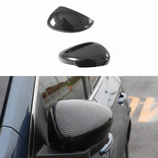 Carbon Fiber Exterior Rear View Mirror Cover Trim for Ford Escape Kuga 2020-22