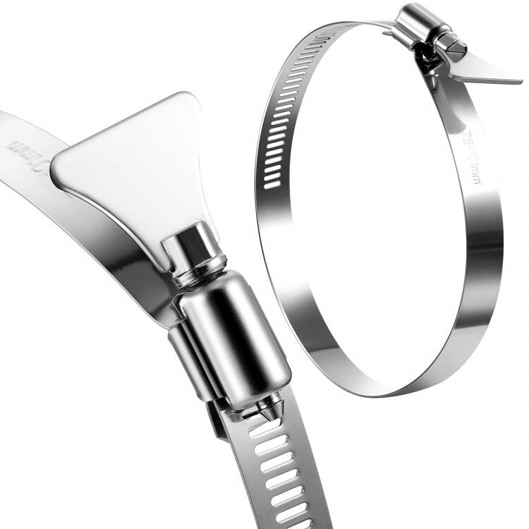 5-inch hose clamps, air hose clamps, fuel hose clamps, thumb screws, hardware fasteners