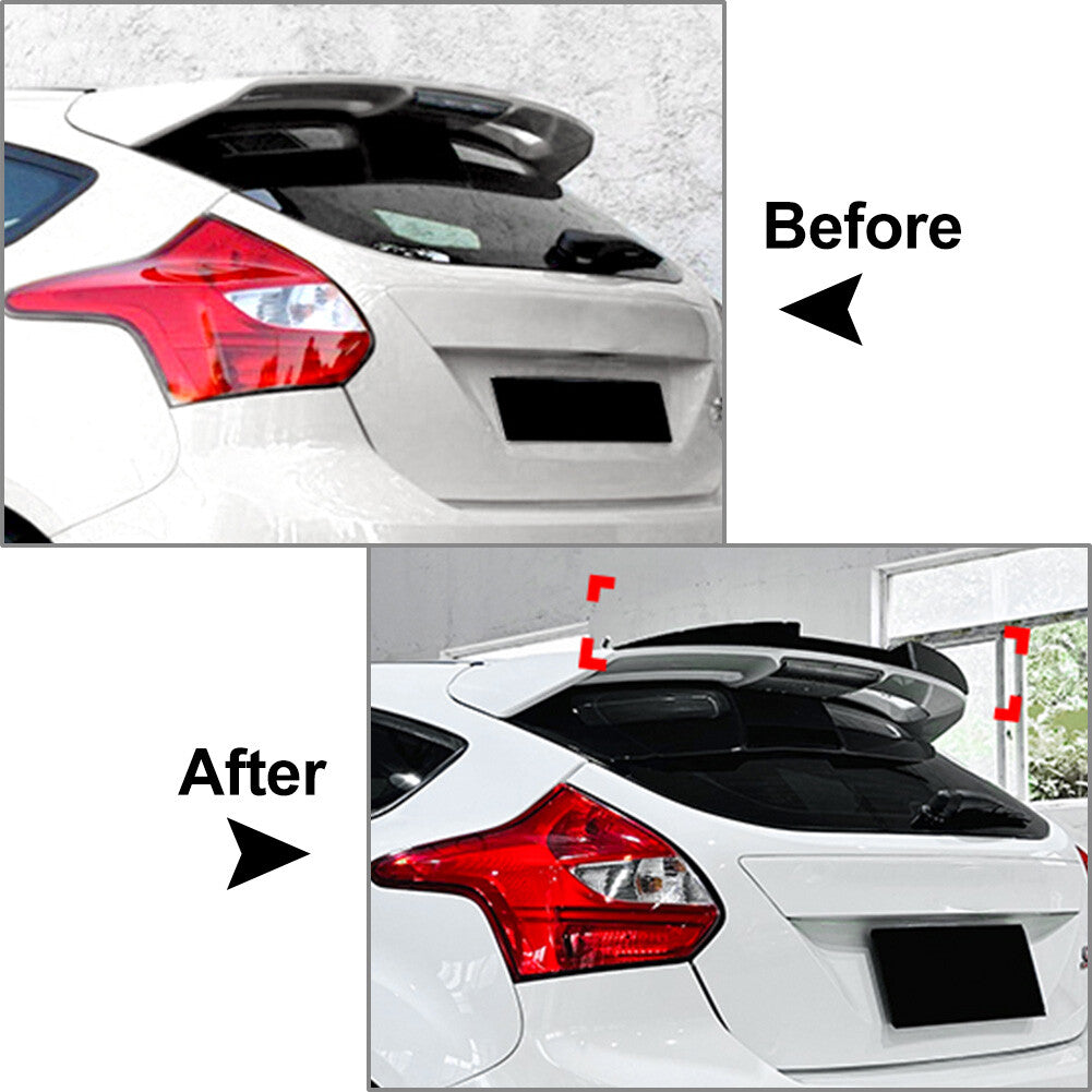 Rear Roof Trunk Spoiler Lip for Ford Focus MK3 MK3.5 2011-2017 12 2013