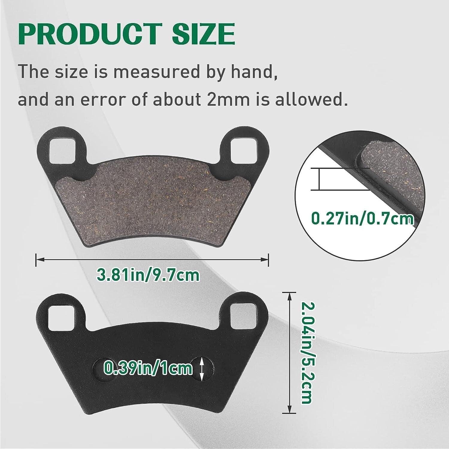 Front Rear Brake Pad Set for Ranger 400 425 500 570 7002202097 2202097 1910672