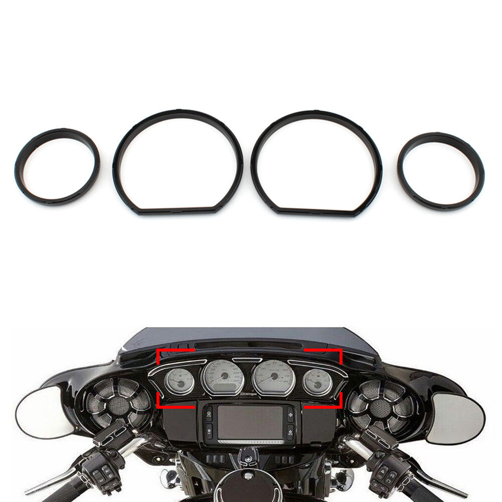 Fit for Harley Touring Electra Street Glide 14-23 Instrument Board Gauge Bezel Kit