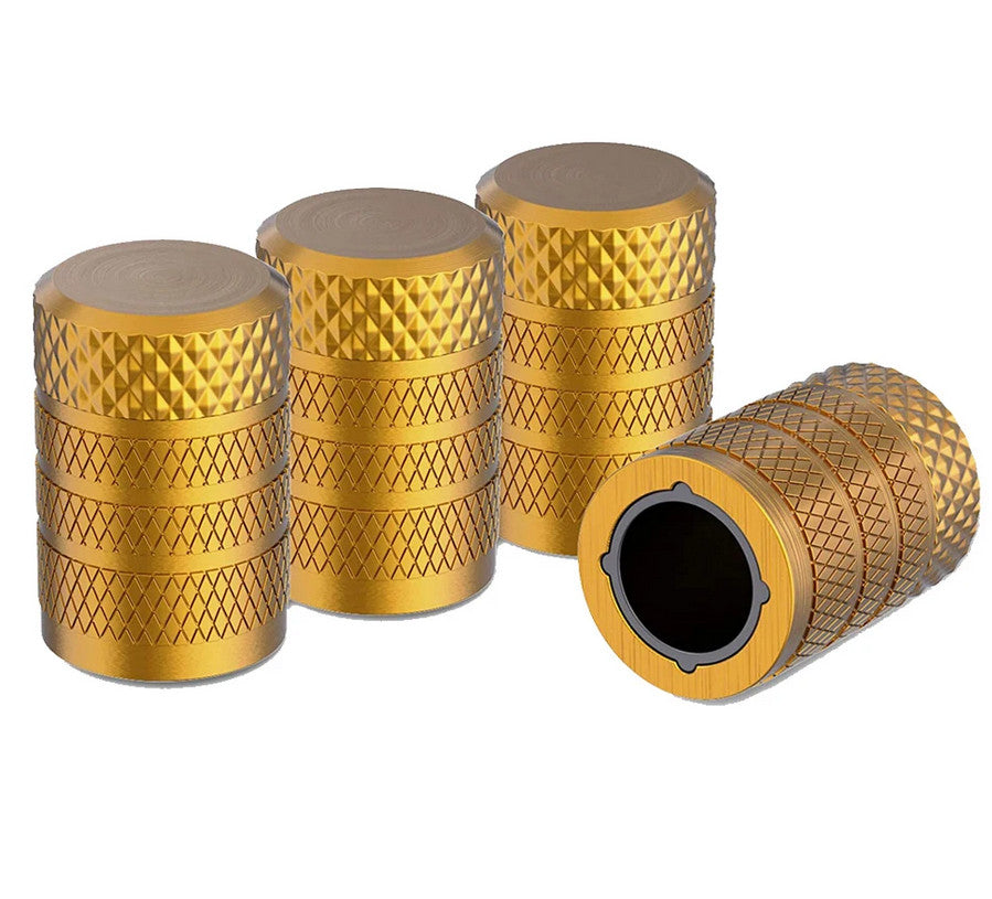 4-piece car tire valve cover rod air dust cover, dustproof and rustproof, red, suitable for Mazda and for Kia .
