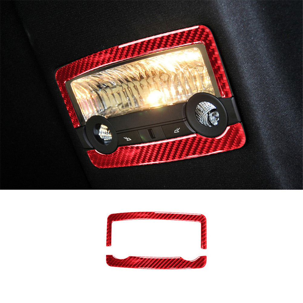 Red Carbon Fiber Rear Roof Light Frame Cover Trim for BMW X5 E70 X6 E71 2008-13