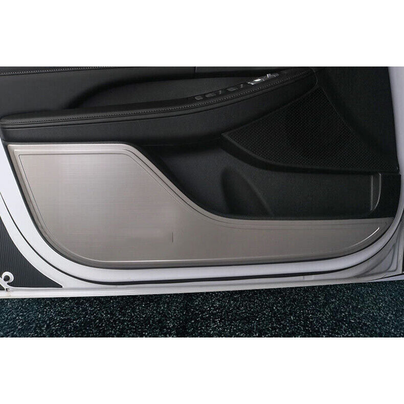 4x for Hyundai Sonata 2020-2023 Door Anti-Kick Guard Cover Trim Silver Steel Kit