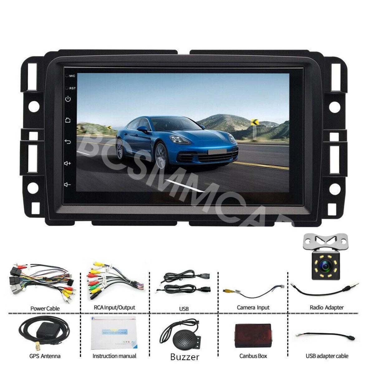 2Din Car Video Player Bluetooth DVR W/Cam Fit for Chevrolet Traverse 2013-2017