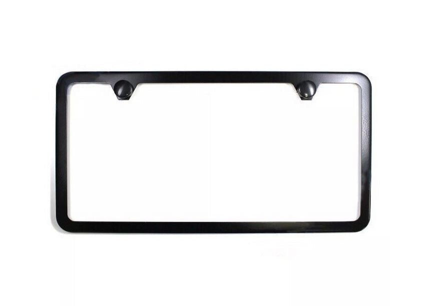 Car license plate frame cover cap, trunk 2-hole ultra-thin black, suitable for GMC