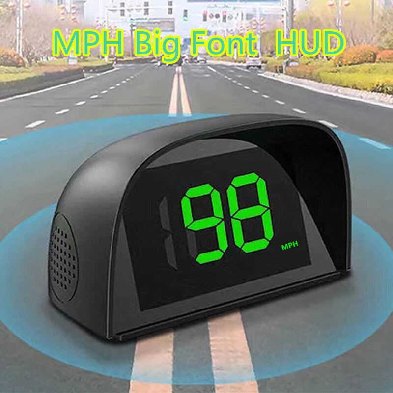 Universal Car HUD Head Up Display Speedometer Big Font Digital Speed Meter Gauge