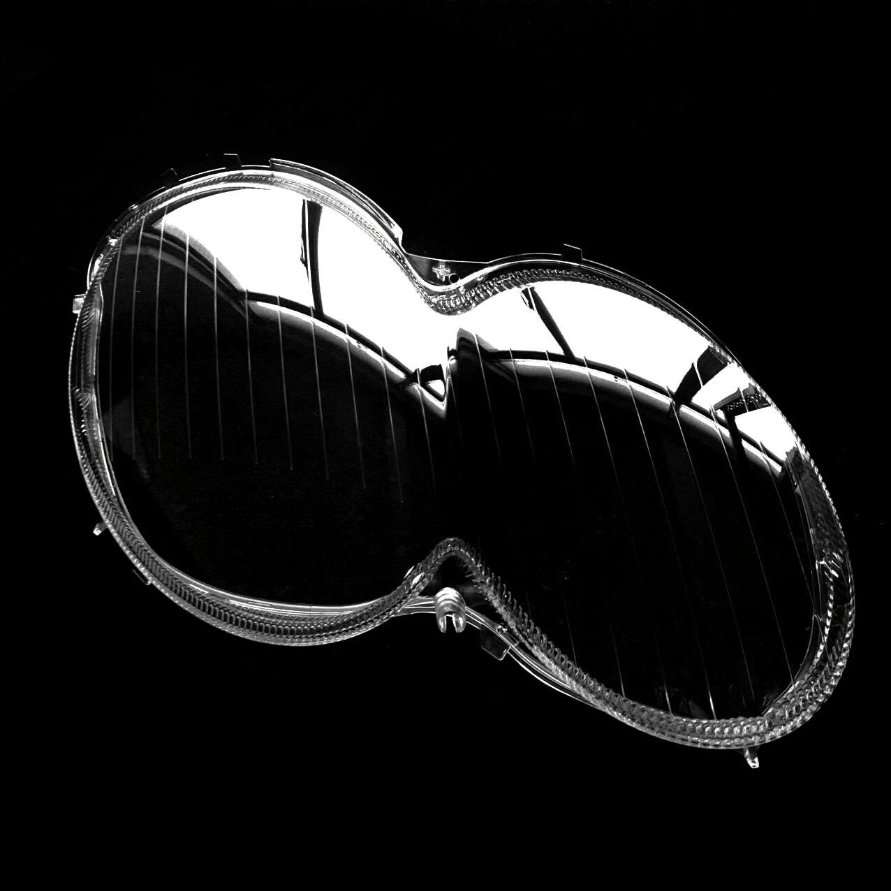 2x Front Headlight Lens Cover Shade for Benz W230 R230 SL500 SL600 2003-2008