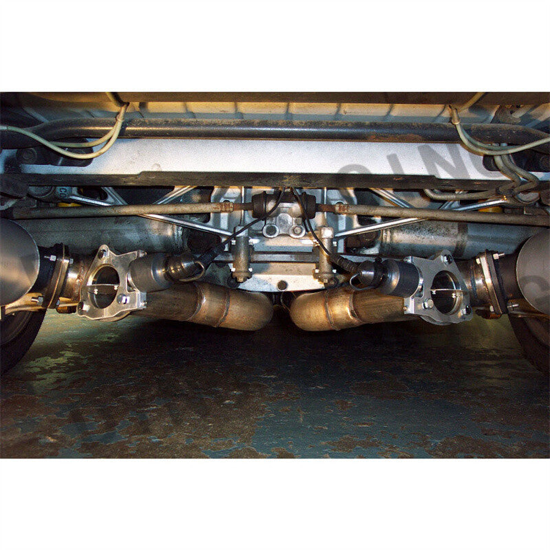 3 3inch Dual Electric Exhaust Valve Motor Y Header Pipe Kit Manual Control