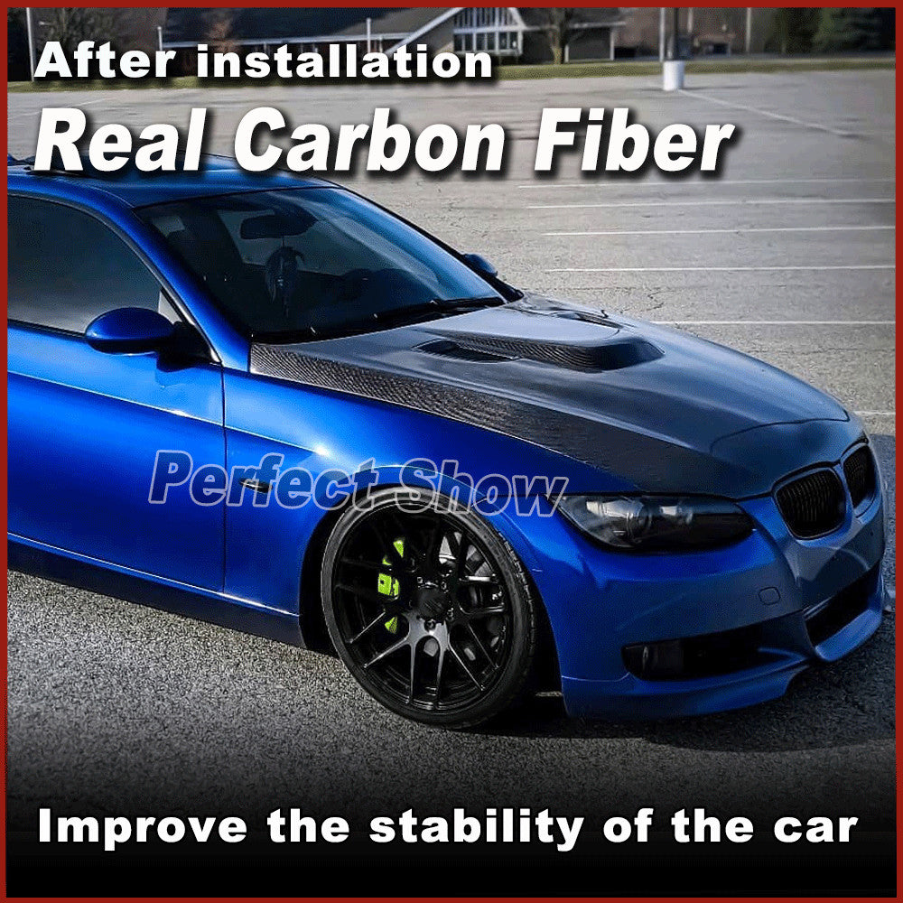 for BMW E90 E91 325i LCI 2009-12 REAL Carbon Front Bonnet Hood Engine Cover Lid
