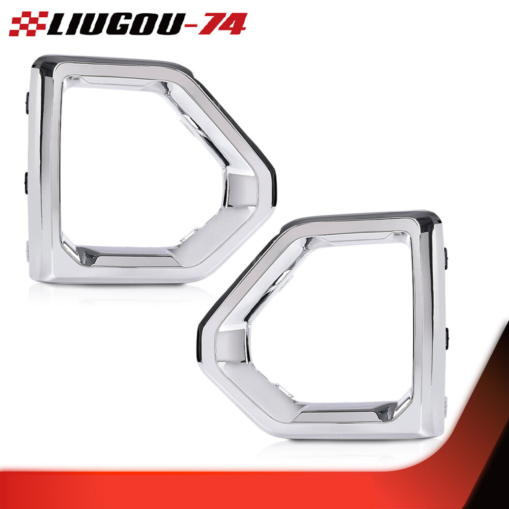 Suitable for 2019-2021 for GMC for Sierra Denali/SLT chrome fog light cover/front cover.