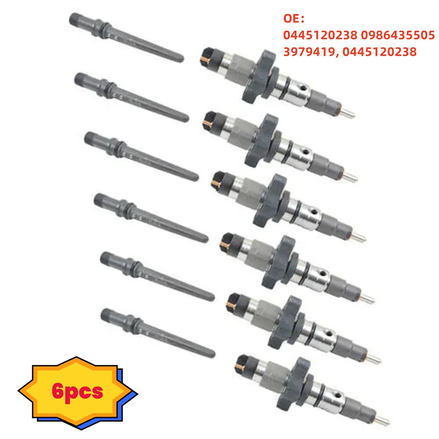 6Pcs/Set Fuel Injectors Accessories for Dodge Pick-up for Ram Trucks Diesel Engine