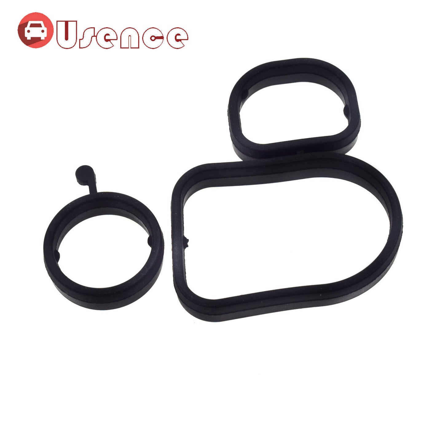 Engine Oil Cooler Gasket Black Set for Audi TT Quattro for VW Beetle for Jetta 07K117070