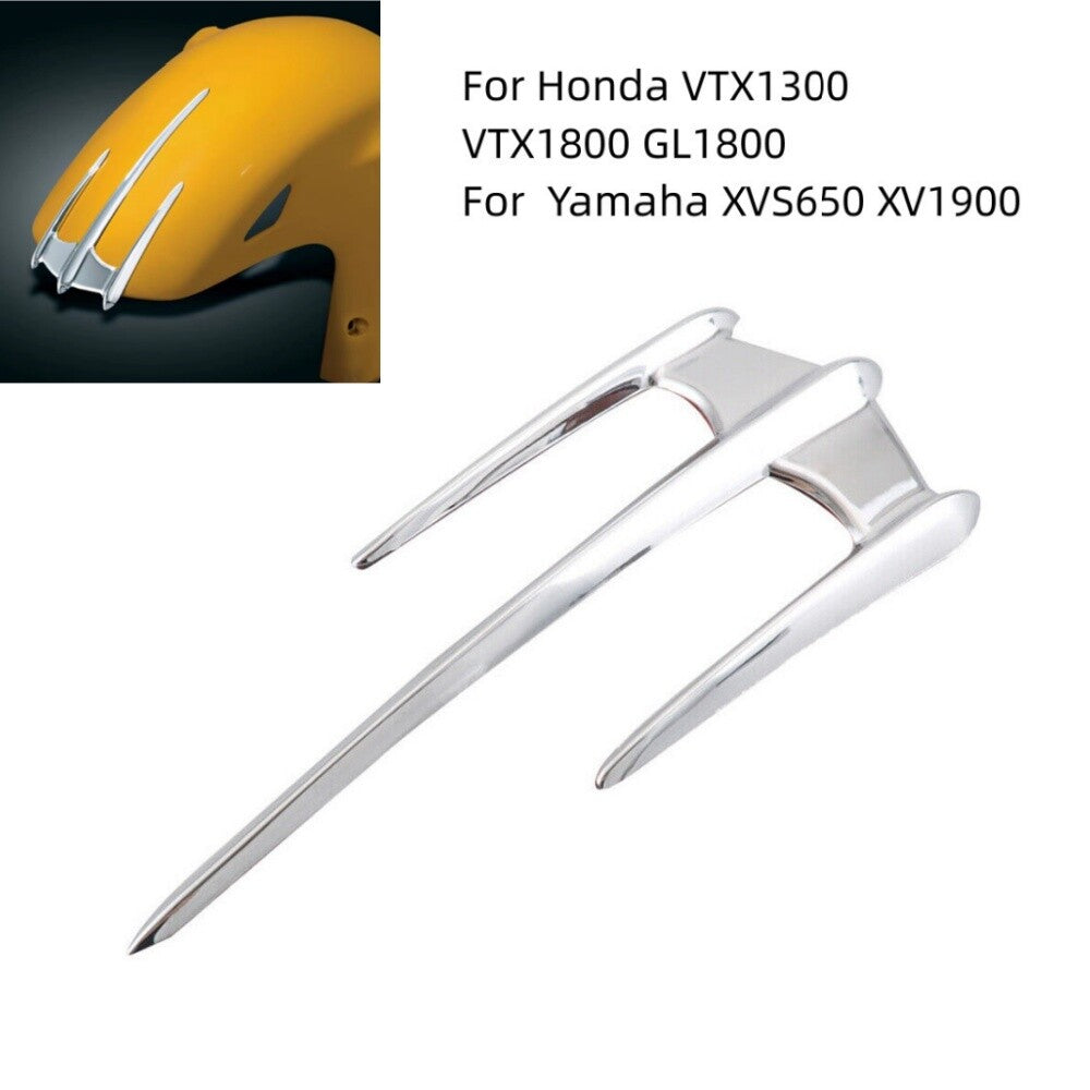 Chrome Front Fairing Fender Trunk Lid Trim for Honda Goldwing GL1800 2001-2015