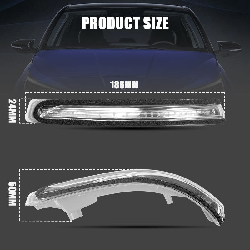 LED Mirror Wing Turn Signal Indicator Light Left+Right for Hyundai i20 2014-2020