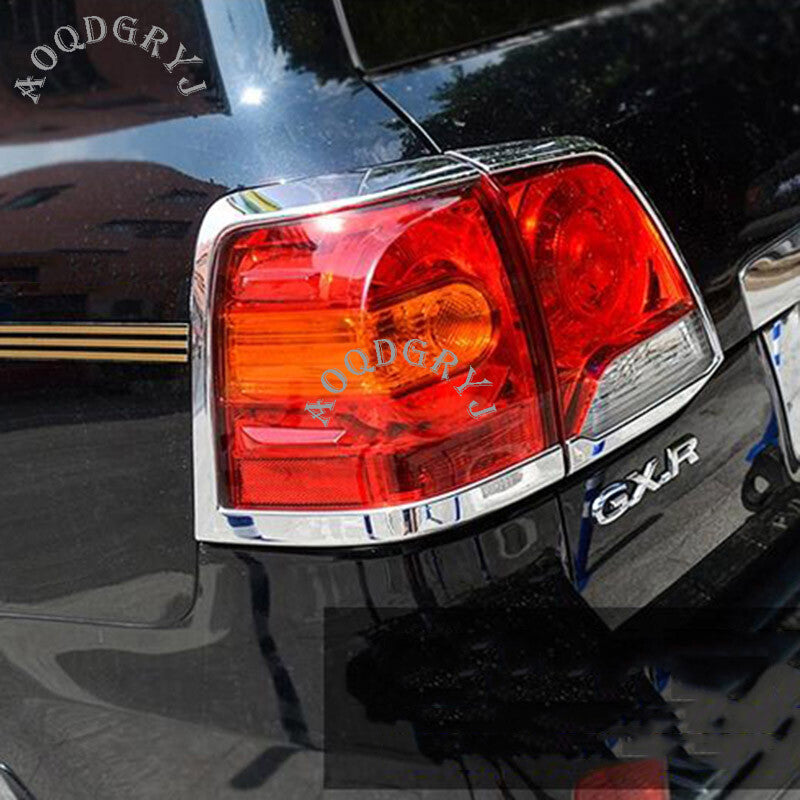 for Toyota for Land Cruiser 2012-2015 Chrome Rear Tail Light Lamp Molding Trim Cover