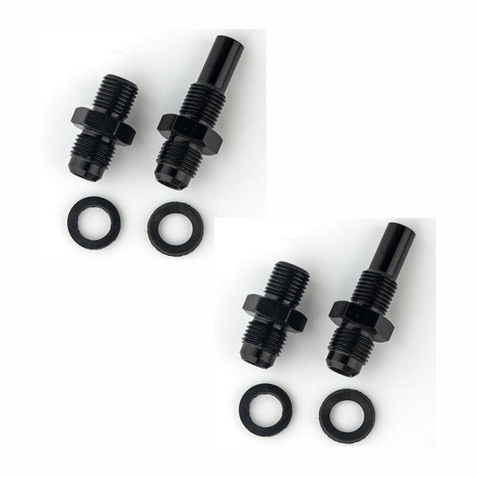 2 Pair 6ANx1/4NPS Transmission Oil Cooler Adapter Fitting for GM 1997-2007 4L80E
