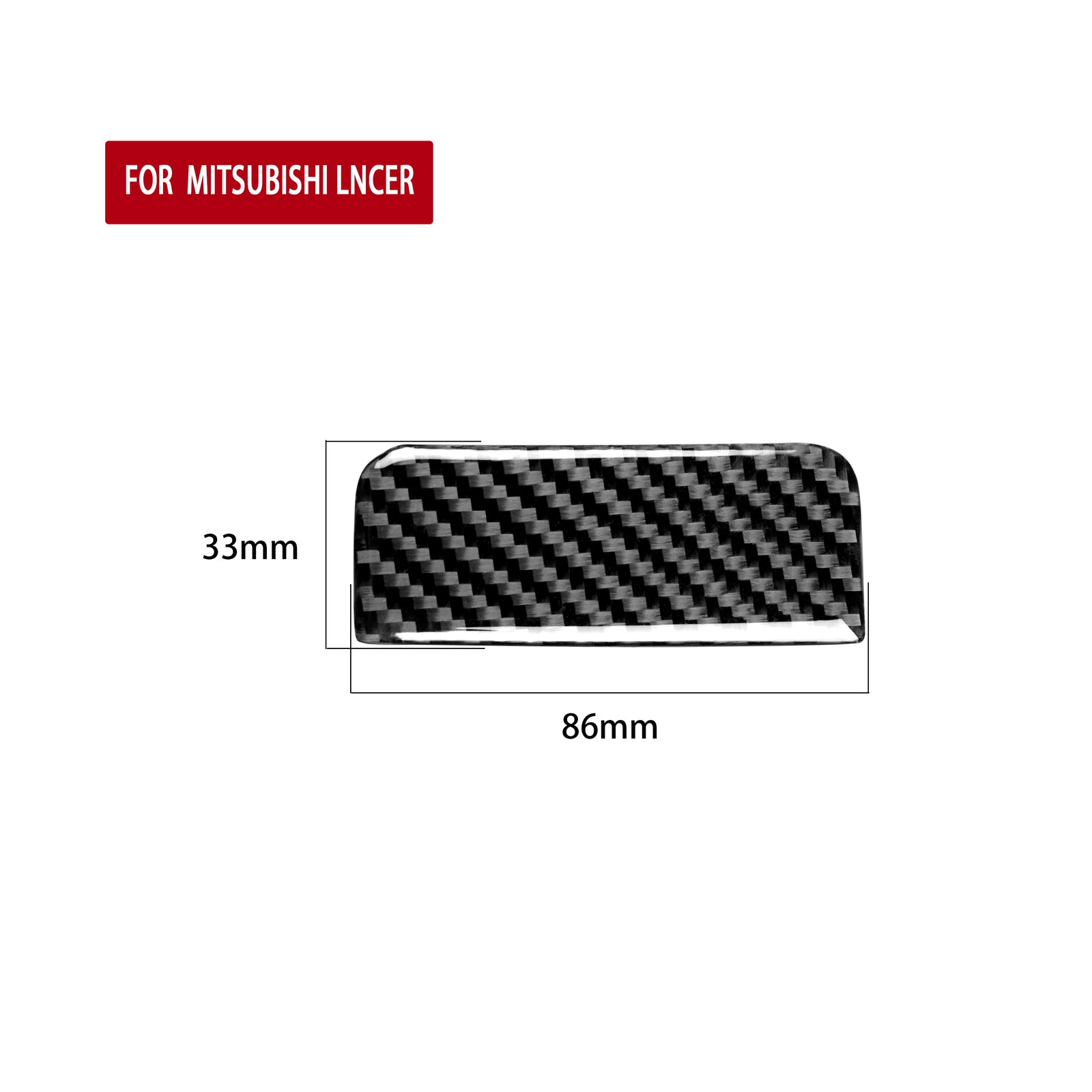 Carbon fiber interior panel cover trim suitable for Mitsubishi Lancer 2008 - 2015