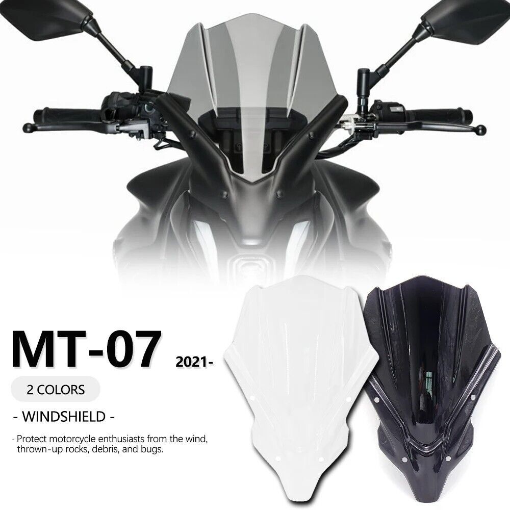 for Yamaha MT-07 2021- Dirt Bike Wind Windshield Deflector Protector WIND Screen