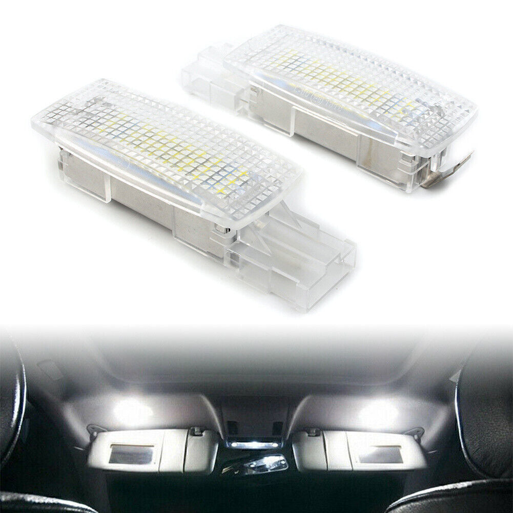Fit for VW for Golf for Jetta for Passat 2x Car Interior Visor Vanity Mirror LED White Light